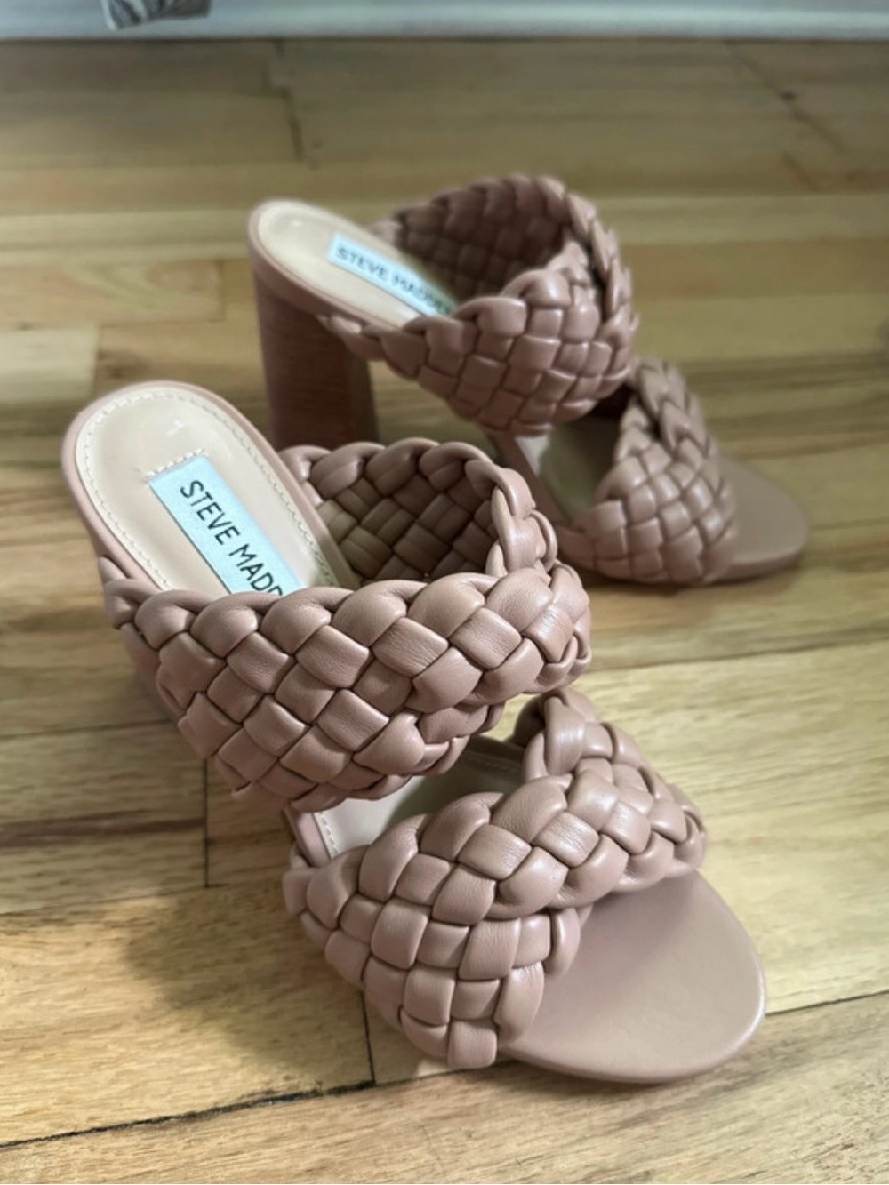 Steve Madden Woven Block Heel Sandals